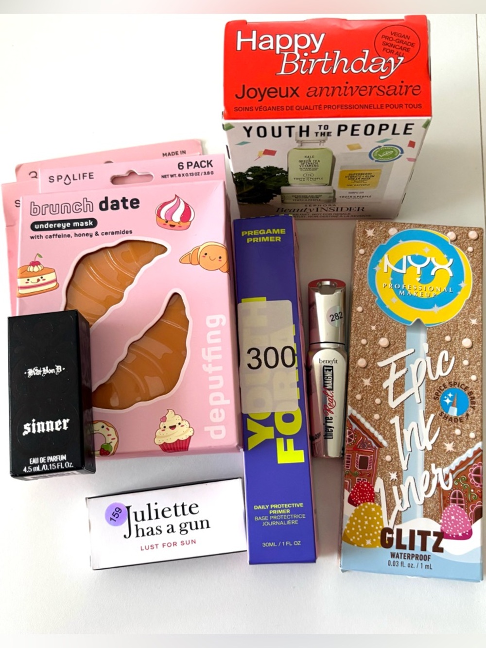 Benefit + Kat Von D + NYX + Eye Masks + Pimple Patches + IPSY Bag, Makeup Bundle